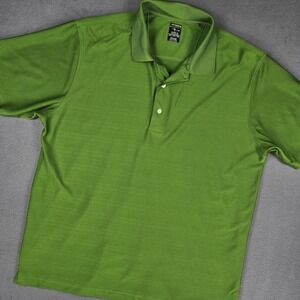 Page & Tuttle Shirt Mens XL Green Cool Swing Performance‎ Polo Golf Athletic